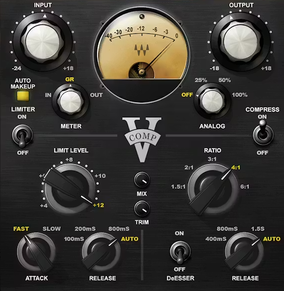 Waves V-Comp Vintage Compressor Plugin