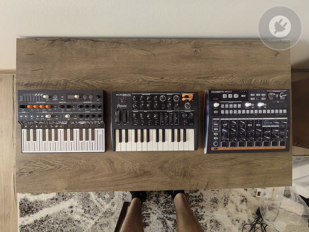 Arturia MicroFreak with MicroBrute and DrumBrute Impact