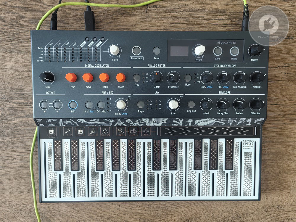 MicroFreak synth to save space